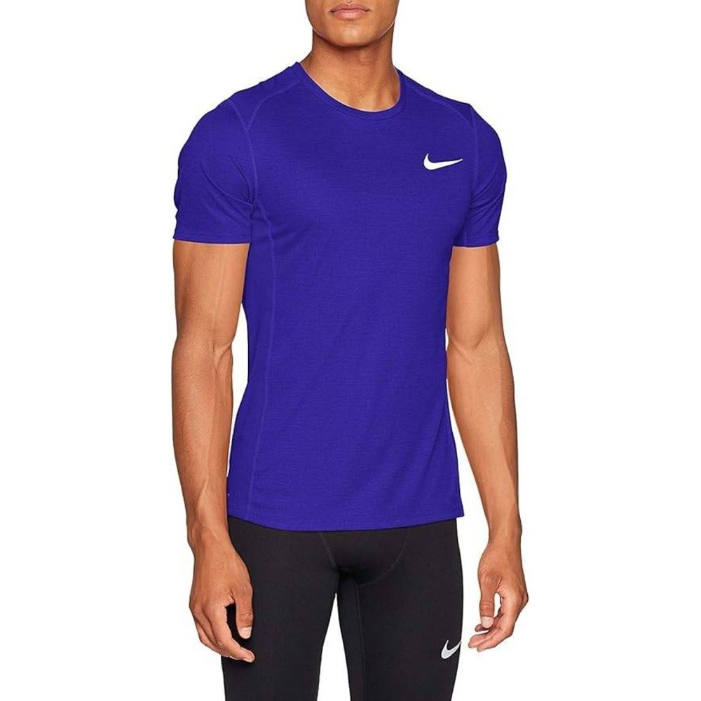 Nike Men's Dri-Fit Miler Running Shirt-Game Royal-Small